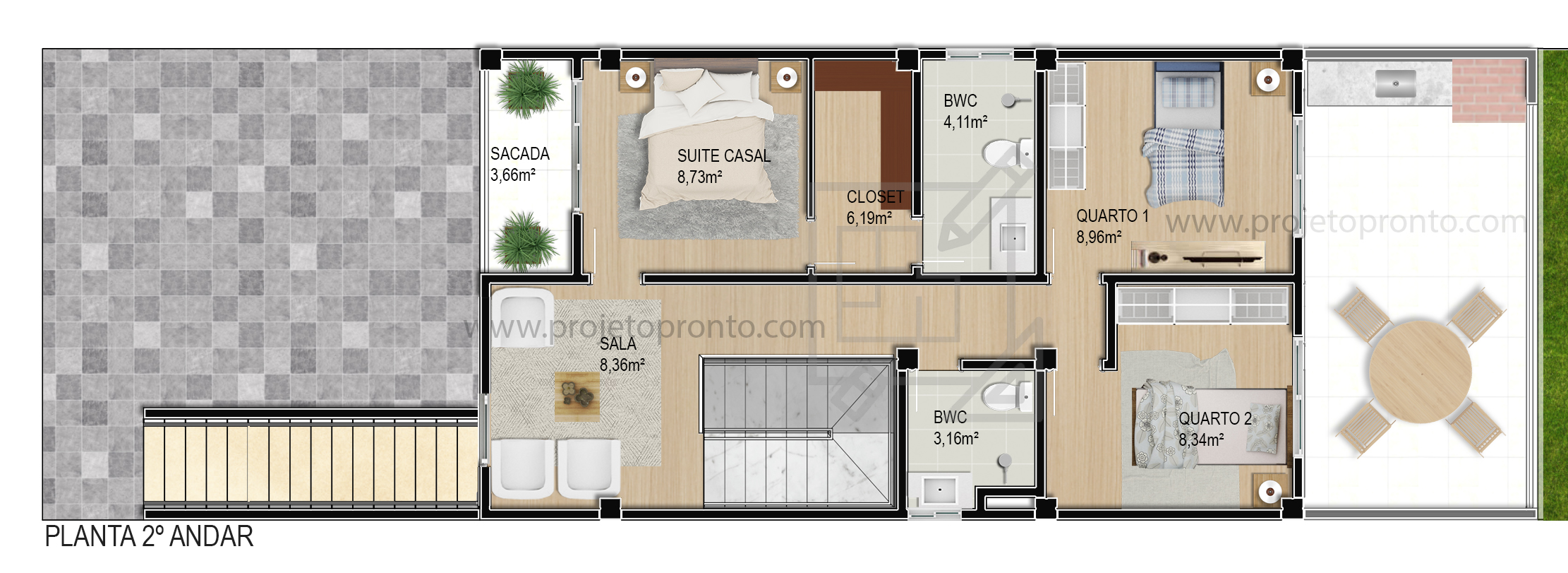 planta pronta comercial e residencial