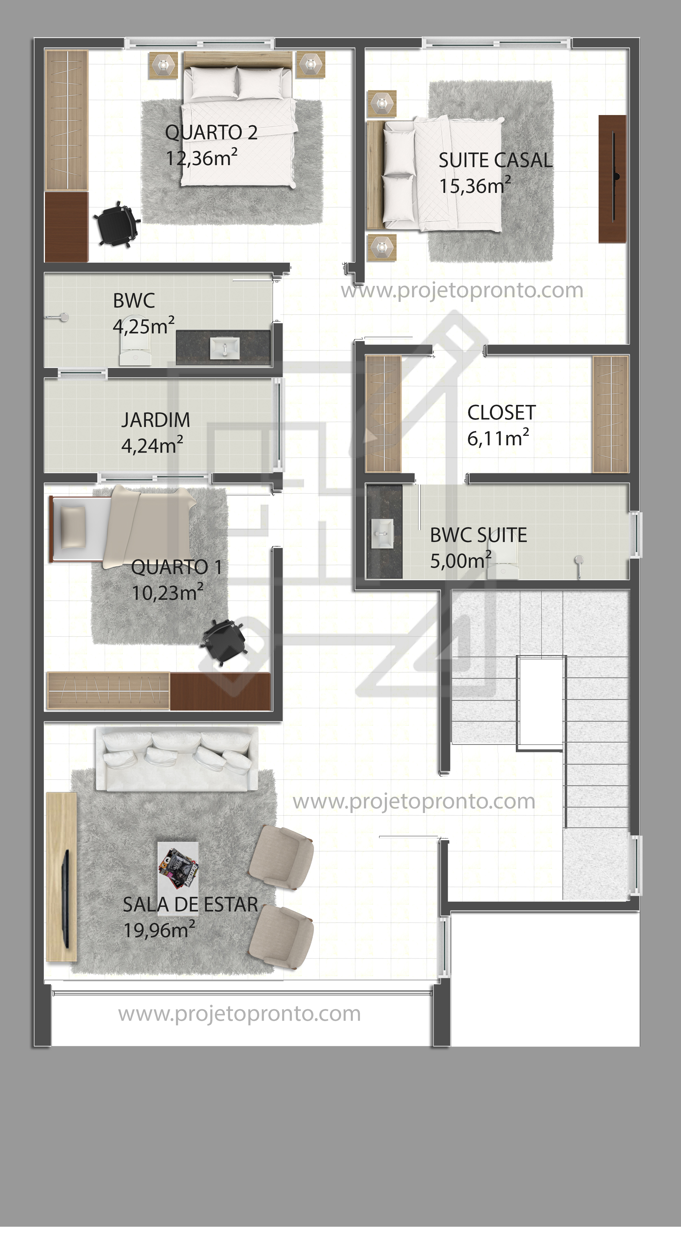 planta pronta comercial e residencial