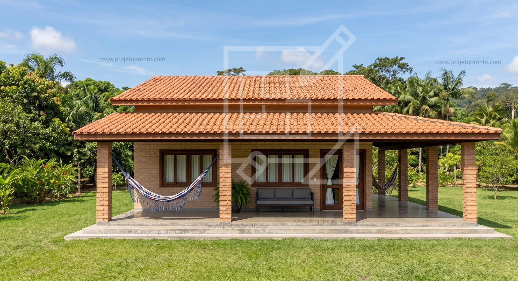 projeto pronto casa de tijolo ecologico