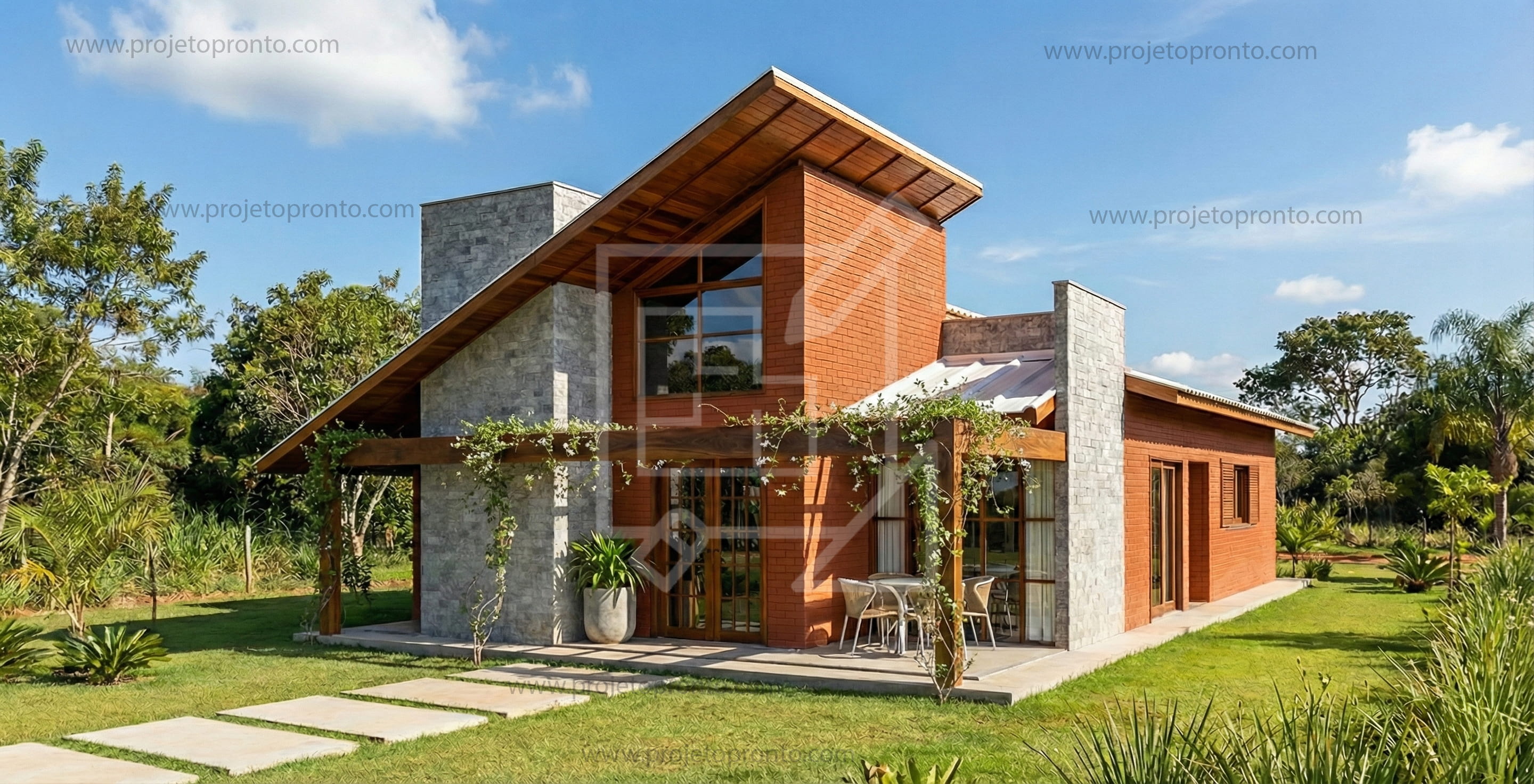 projeto pronto casa de tijolo ecologico